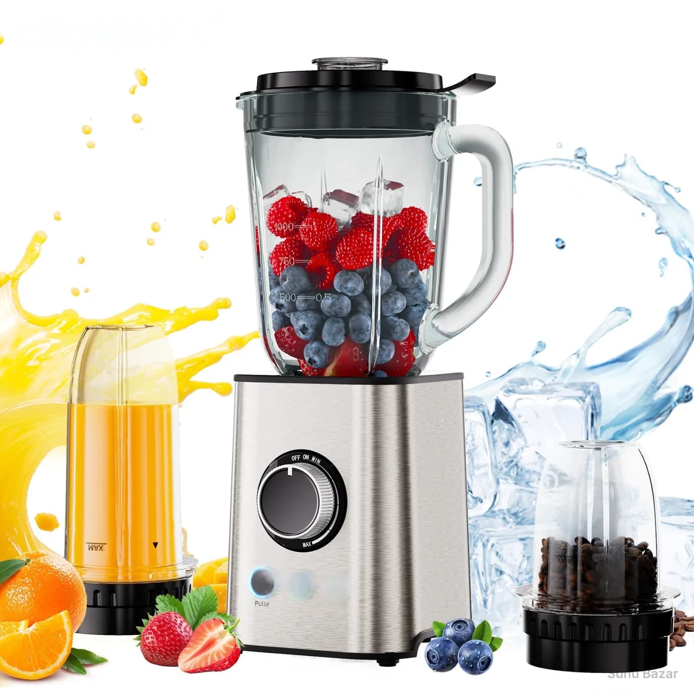 Mixeur blender 1,5 L avec moulin